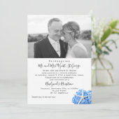 披露宴のみのシーサイドガーデン写真の発表 招待状 (スタンド正面)