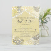 披露宴のみフラワー&ライトパーティの招待状 招待状 (スタンド正面)