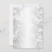 披露宴のみ シルバー シャインライト 招待状 (裏面)