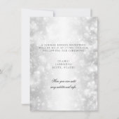 披露宴のみ シルバー シャインライト 招待状 (正面)