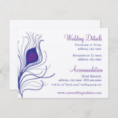 披露宴の明細カード エンクロージャーカード (正面/裏面)