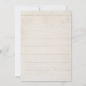 披露宴の砂漠のサボテンの水気が多い木製のタイポグラフィ 招待状 (裏面)