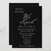 披露宴の駆け落ち 招待状 (正面/裏面)