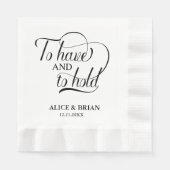 披露宴を開く 縁ありランチョンナプキン (正面)