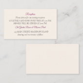 披露宴エンクロージャカード エンクロージャーカード (正面/裏面)