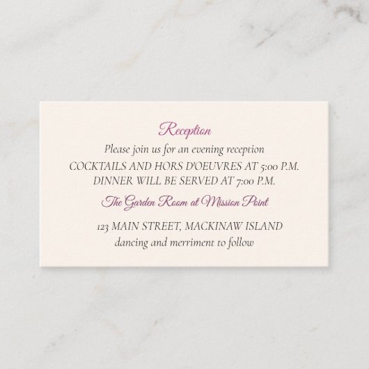 披露宴エンクロージャカード エンクロージャーカード (正面)