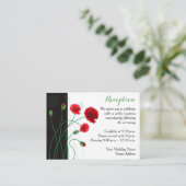 披露宴エンクロージャカード | Red Poppies エンクロージャーカード (スタンド正面)