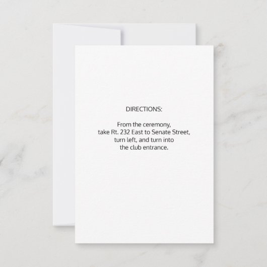 披露宴カード招待状結婚のテンプレートカスタム 招待状 (裏面)