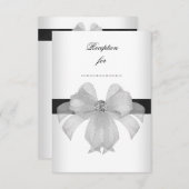 披露宴カード白黒ダイヤモンドユニバーサル エンクロージャーカード (正面/裏面)