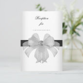 披露宴カード白黒ダイヤモンドユニバーサル エンクロージャーカード (スタンド正面)