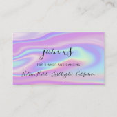 披露宴カード結婚ブライダルシャワーホログラフィック 名刺 (正面)