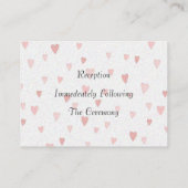 披露宴カード エンクロージャーカード (裏面)