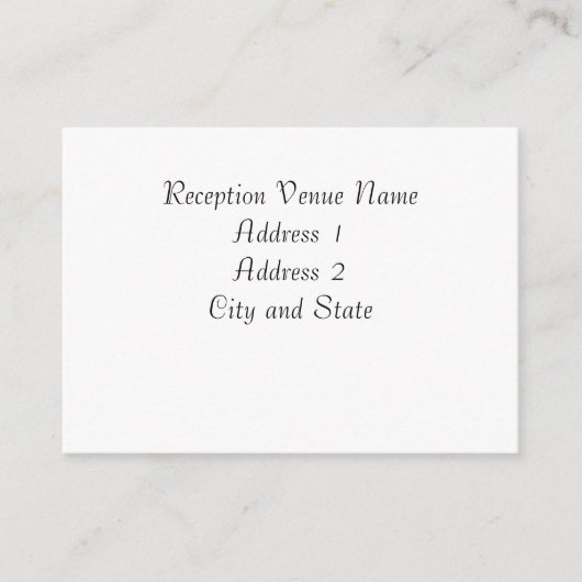 披露宴カード エンクロージャーカード (正面)