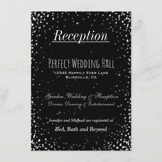 披露宴カード|スターリー·ナイト エンクロージャーカード (正面)