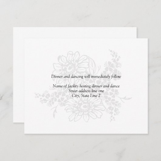 披露宴カード 招待状 (正面/裏面)