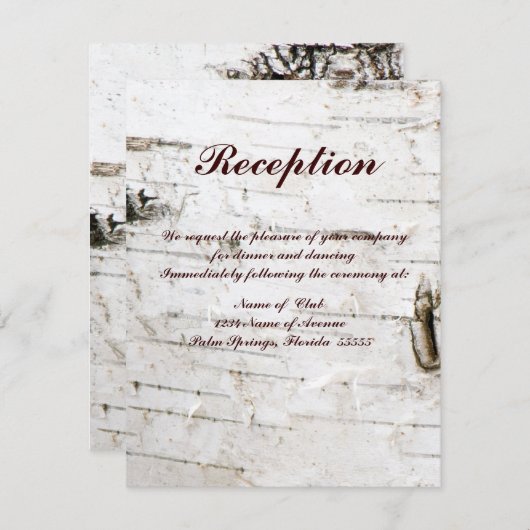 披露宴カード 招待状 (正面/裏面)