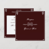 披露宴カード 招待状 (正面/裏面)