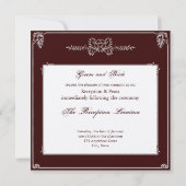 披露宴カード 招待状 (裏面)