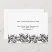 披露宴カード(結婚式招待状) 招待状 (正面/裏面)