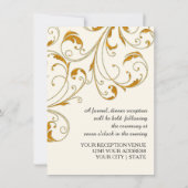 披露宴グラムオールドハリウッドリージェンシーブラックタイ 招待状 (裏面)