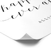 披露宴サインの後の幸せな時間へようこそ ポスター (角)