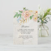 披露宴シンプルマーレモダンドヴィンテージフローラアート 招待状 (スタンド正面)