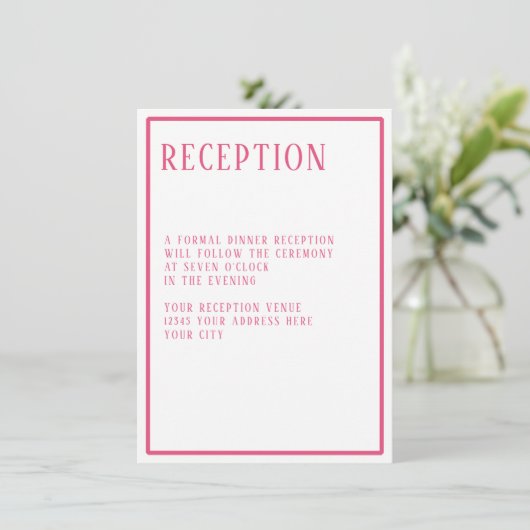 披露宴シンプルモダン六角はっきりした形幾何学 招待状 (スタンド正面)