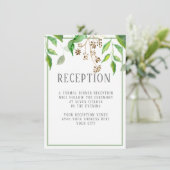 披露宴シンプルモダン離れGREENERY HEXAGON 招待状 (スタンド正面)