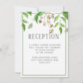 披露宴シンプルモダン離れGREENERY HEXAGON 招待状 (正面)