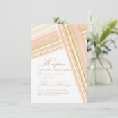 披露宴スクリプトタイポグラフィモダン行アールデコ 招待状 (スタンド正面)