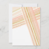 披露宴スクリプトタイポグラフィモダン行アールデコ 招待状 (裏面)