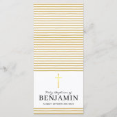 披露宴ディナーメニュースタイリッシュネイビー金ゴールドクロス メニュー (裏面)