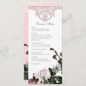 披露宴ディナーメフォーマルニュー，トレリスバラヴィンテージ メニュー (正面/裏面)