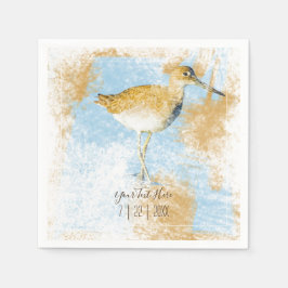 披露宴パーソナライズされたショアバードビーチ スタンダードカクテルナプキン