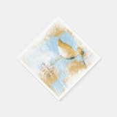 披露宴パーソナライズされたショアバードビーチ スタンダードカクテルナプキン (角)