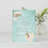 披露宴ビーチシーショアシェル海先 招待状 (スタンド正面)