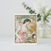 披露宴フレークヴィンテージベーキングアドアート ポストカード (スタンド正面)