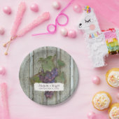 披露宴ブライダルシャワーデコル素朴ヴィネヤードアート ペーパープレート (パーティー)