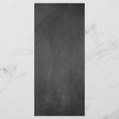 披露宴プレース設定ありがとう、黒板カード プログラム (裏面)