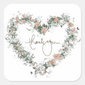 披露宴リハーサルエレガント切手 スクエアシール (正面)