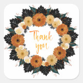 披露宴リハーサルエレガント切手 スクエアシール (正面)