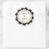 披露宴リハーサルエレガント切手 スクエアシール (バッグ)