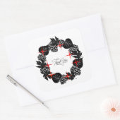 披露宴リハーサルエレガント切手 スクエアシール (封筒)