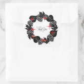 披露宴リハーサルエレガント切手 スクエアシール (バッグ)