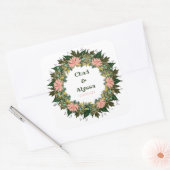 披露宴リハーサルエレガント切手 スクエアシール (封筒)