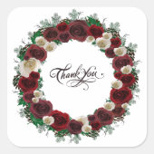 披露宴リハーサルエレガント切手 スクエアシール (正面)