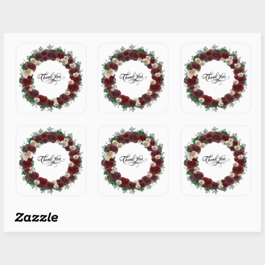 披露宴リハーサルエレガント切手 スクエアシール (シート)