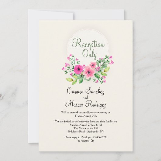 披露宴専用招待状 招待状 (正面)