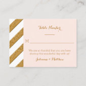 披露宴座席表スクリプトフォーエバーラブグリッター プレイスカード (裏面)