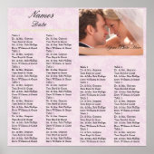 披露宴座席表薄紫 ポスター (正面)